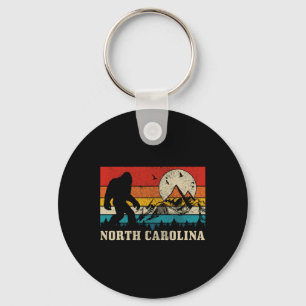 North Carolina Bigfoot Vintage Berge Wandern Ca Schlüsselanhänger