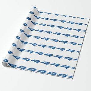 NORTH CAROLINA BLauer STAAT Geschenkpapier