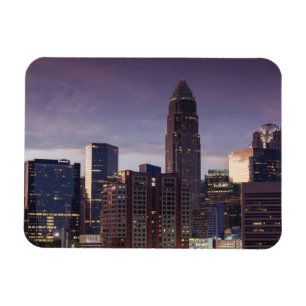 North Carolina, Charlotte, erhöhte Ansicht Magnet