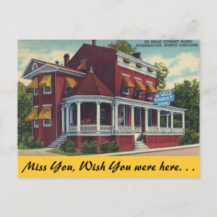 North Carolina, De Mille Tourist Home, Washington Postkarte
