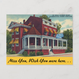 North Carolina, De Mille Tourist Zuhause, Washingt Postkarte