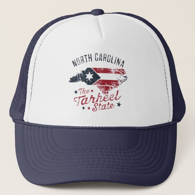 North Carolina Der Staat Tarheel Truckerkappe (Vorderseite)