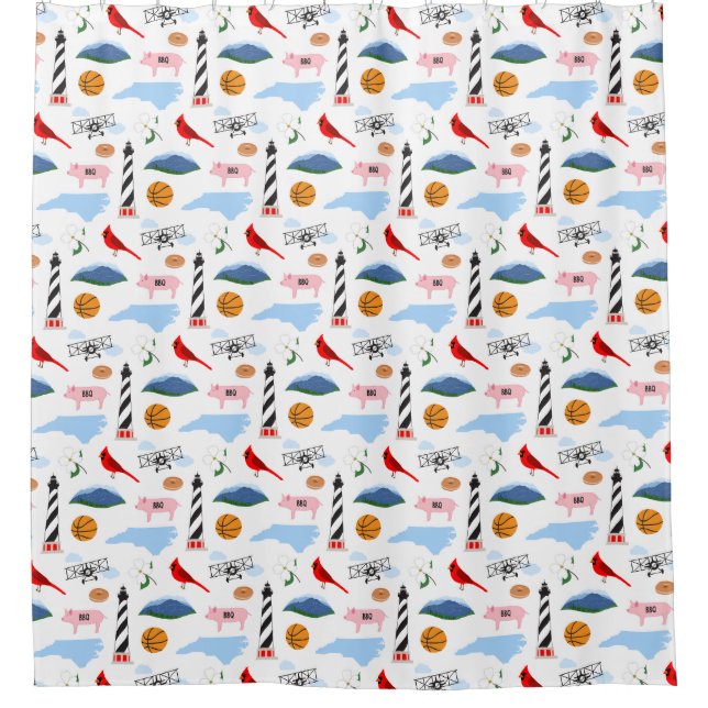 North Carolina Duschvorhang (Vorderseite)