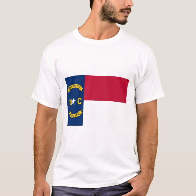 North Carolina Flag T - Shirt (Vorderseite)
