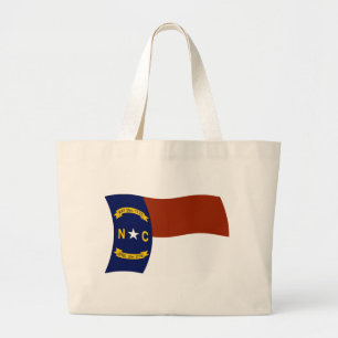 North-Carolina-Flag-Tragetasche Jumbo Stoffbeutel