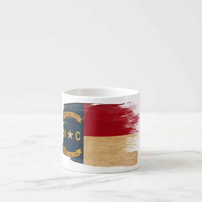 North Carolina-Flagge Espressotasse (Vorderseite)