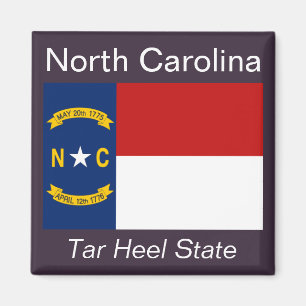 North Carolina-Flaggen-Magnet Magnet