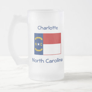 North Carolina Flaggenplan Stadt Tasse