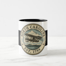 North Carolina Flying Decal Mug Zweifarbige Tasse
