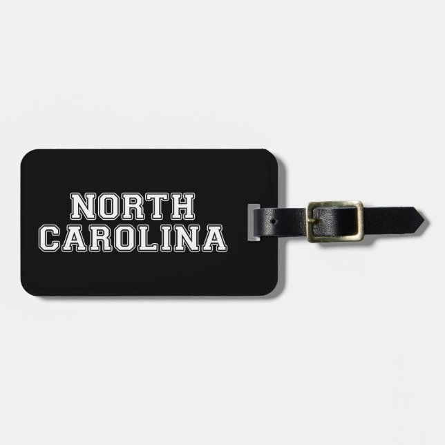 North Carolina Gepäckanhänger (Vorderseite horizontal)