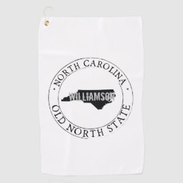 North Carolina Golf Handtuch Staat Personalisiert