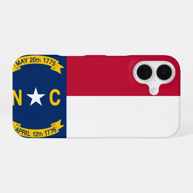 North Carolina iPhone 16 Hülle (Rückseite (Horizontal))