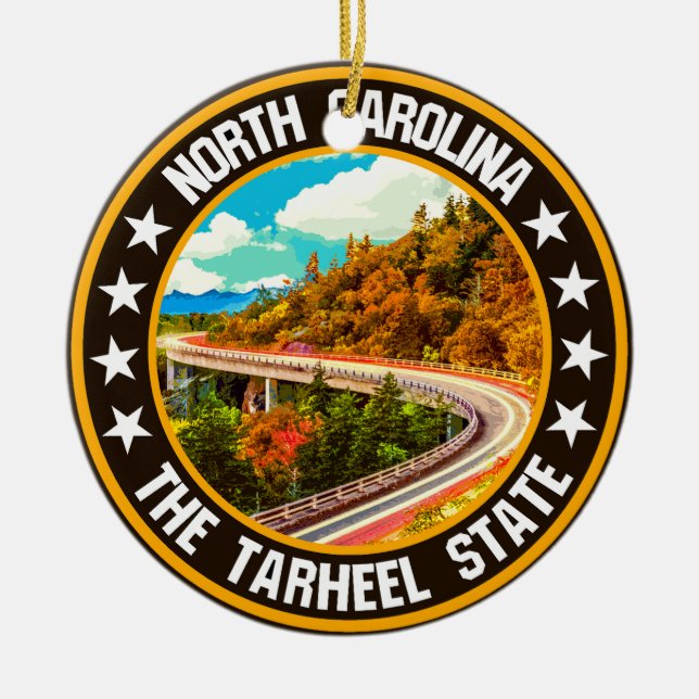 North Carolina Keramik Ornament (Vorne)
