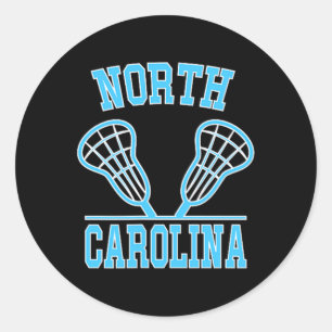 North Carolina Lacrosse Vintage Nc Lax verwittert  Runder Aufkleber