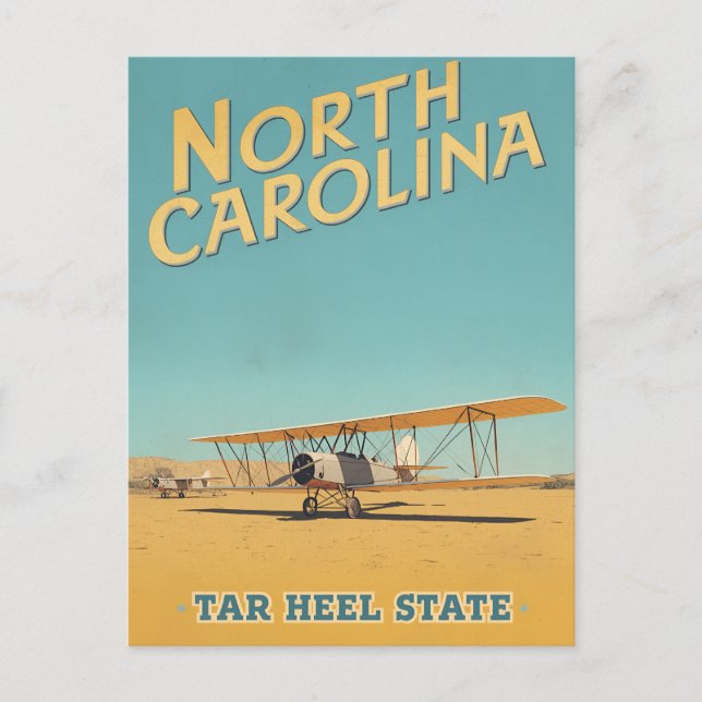 North Carolina Luftfahrt-Erbe Postkarte (Vorderseite)