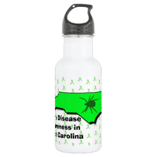 North Carolina Lyme Disease Awareness Water Flasch Edelstahlflasche