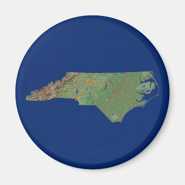 North Carolina Map Magnet (Vorne)