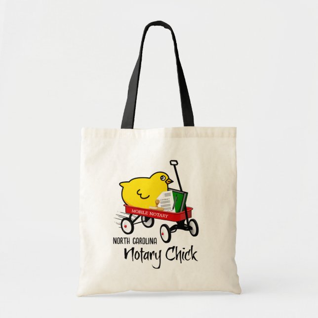 North Carolina Mobile Notary Chick Red Wagon Tragetasche (Vorne)