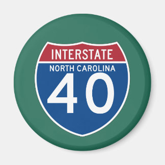 North Carolina NC I-40 Zwischenstaatliche Autobahn Magnet