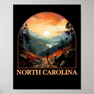 North Carolina Nc Wandern Berg Staatsstolz Poster