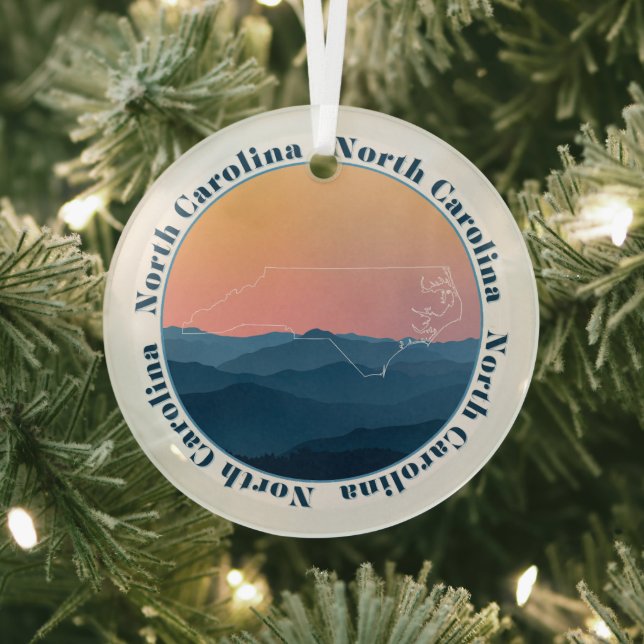 North Carolina Ornament Aus Glas (InSitu)