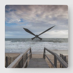 North Carolina, Outer Banks National Seashore 1 Quadratische Wanduhr