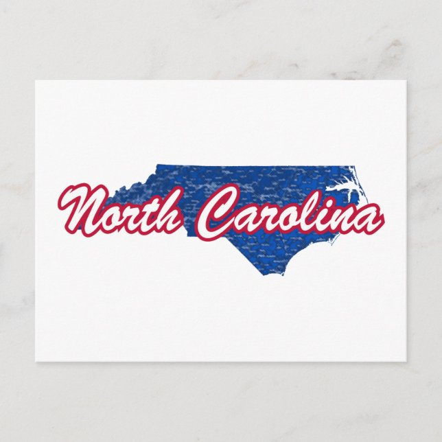 North Carolina Postkarte (Vorderseite)