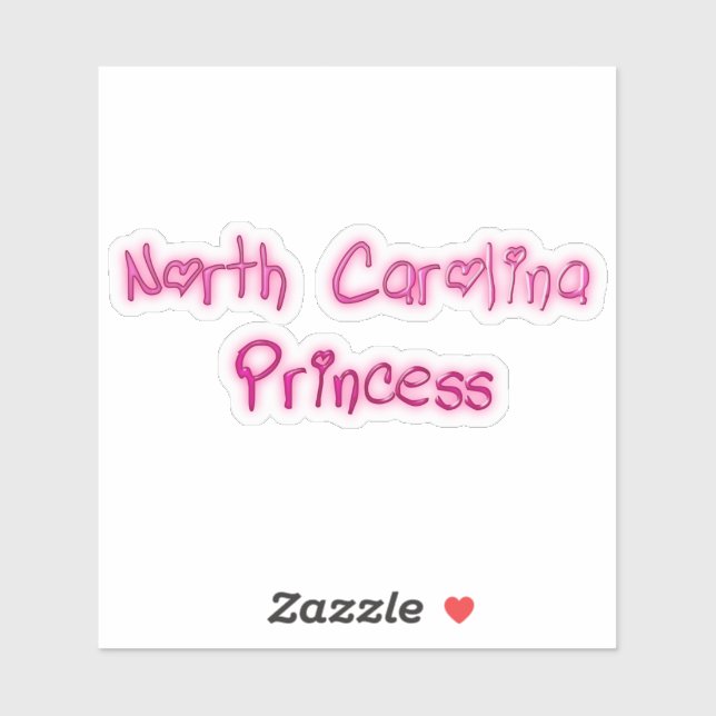 North Carolina Princess Aufkleber (Blatt)