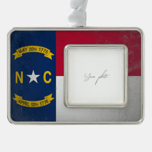 North Carolina Rahmen-Ornament Silber