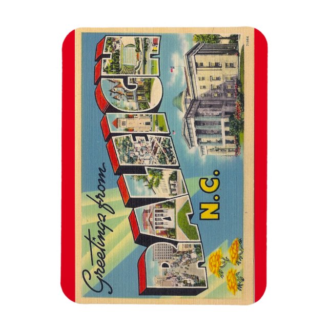 North Carolina, Raleigh Magnet (Vertikal)
