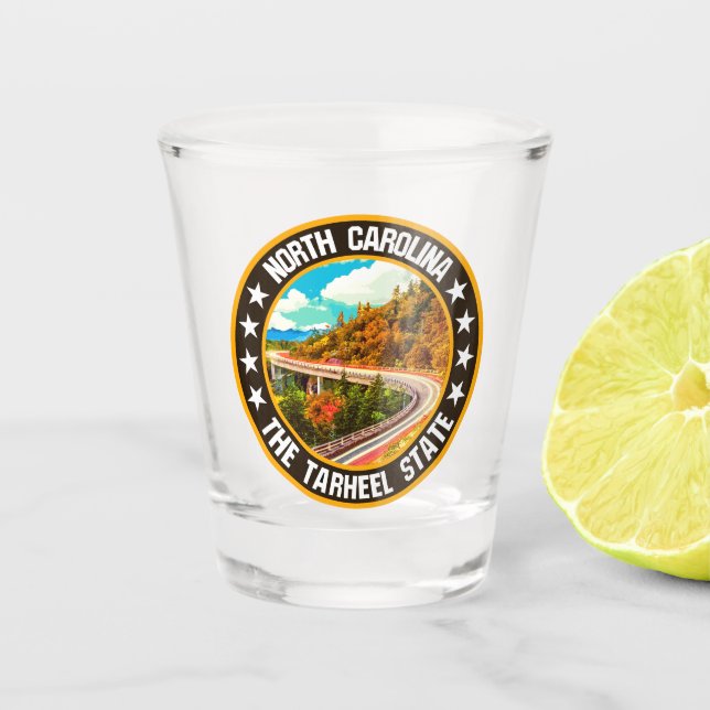 North Carolina Schnapsglas (Vorderseite)