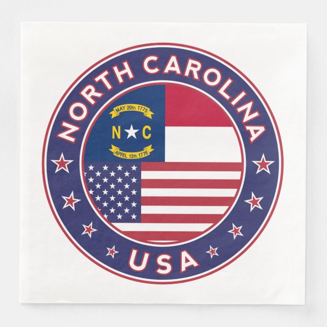 North Carolina Serviette (Vorderseite)