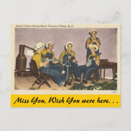 North Carolina, Square Dance Band, Fontana Village Postkarte