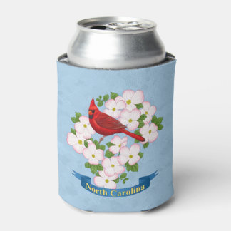 North Carolina Staat Kardinal Bird Dogwood Blume Dosenkühler