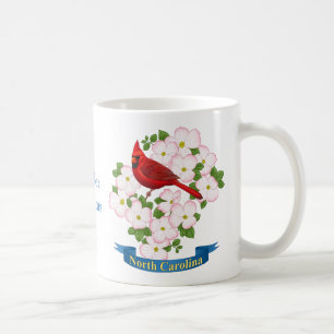North Carolina Staat Kardinal Bird Dogwood Blume Kaffeetasse