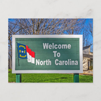 North Carolina Staat Sign Postkarte