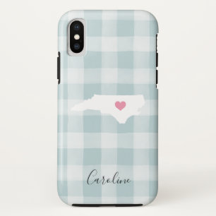 North Carolina Staat Silhouette Rustikale Minze Ka Case-Mate iPhone Hülle