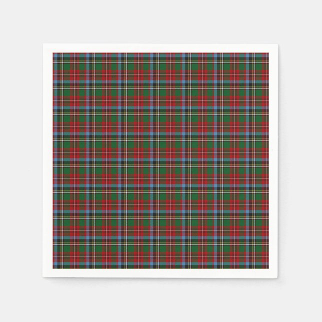 North Carolina Staat Tartan Serviette (Vorderseite)