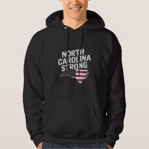 North Carolina stark mit NC State und USA-Flagge Hoodie