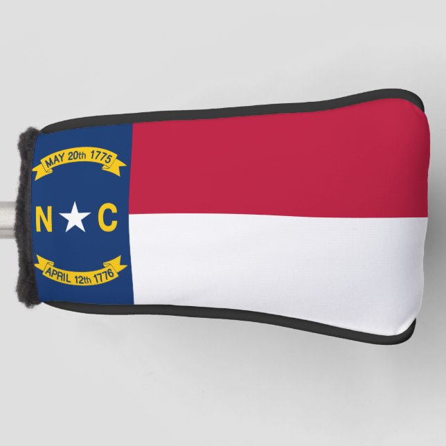 North Carolina State Flag Golf Head Cover Headcover (Vorderseite)