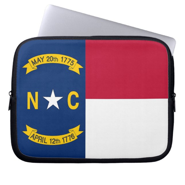 North Carolina State Flag Laptop Sleeve (Vorderseite)