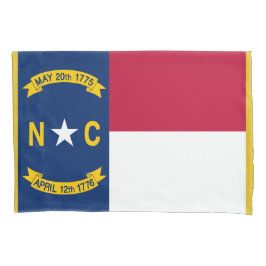 North Carolina State Flag Print Patriota Kissenbezug