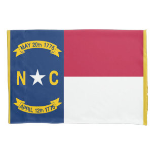 North Carolina State Flag Print Patriota Kissenbezug