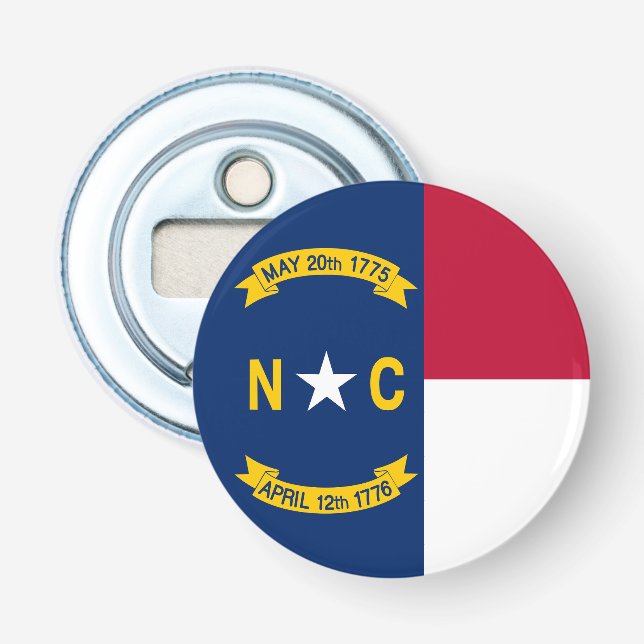 North Carolina State Flag USA Flaschenöffner (Vorderseite)