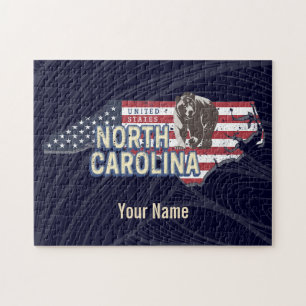 North Carolina State Vereinigte Staaten Karte USA