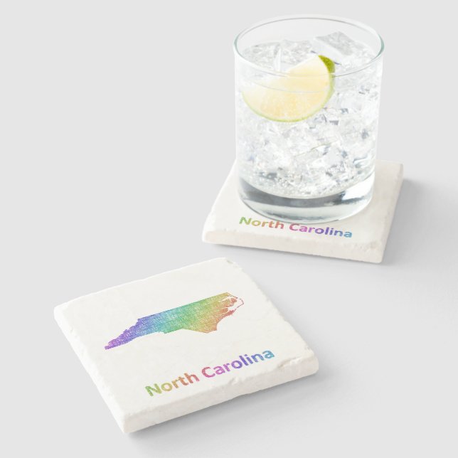 North Carolina Steinuntersetzer (Seitenansicht)