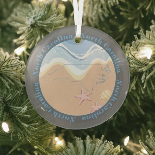 North Carolina Strände Ornament Aus Glas (InSitu)