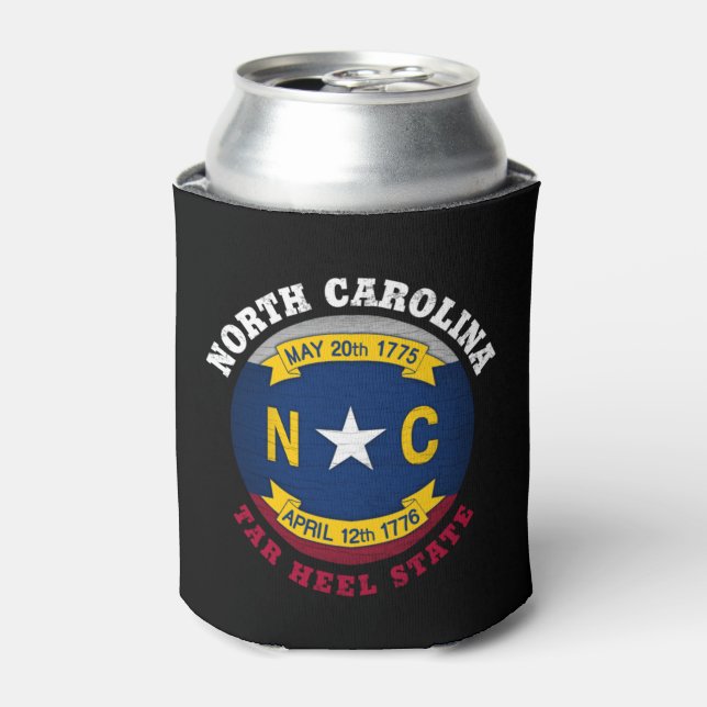 NORTH CAROLINA TAR HEEL STAAT FLAG DOSENKÜHLER (Kanne Vorderseite)