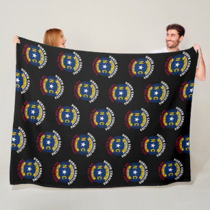 NORTH CAROLINA TAR HEEL STAAT FLAG FLEECEDECKE
