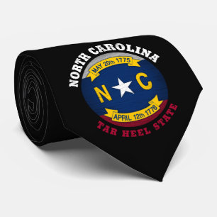 NORTH CAROLINA TAR HEEL STAAT FLAG KRAWATTE